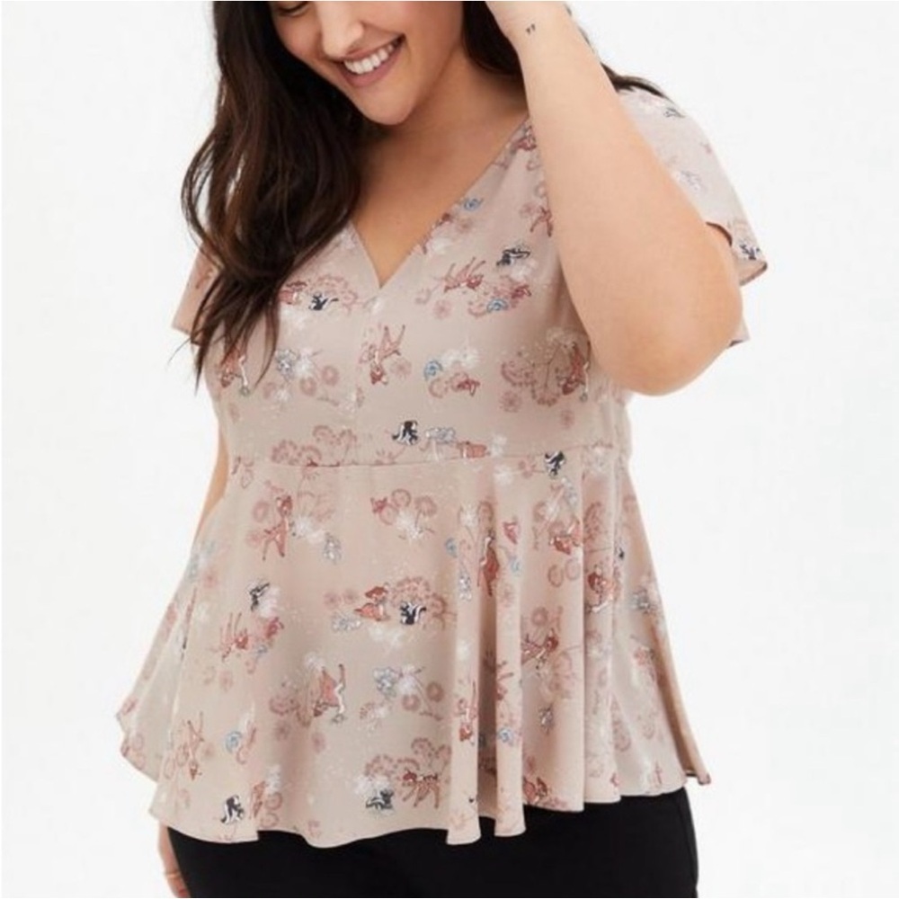 Torrid Disney Bambi Georgette Top